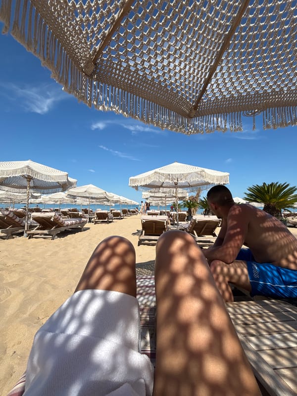 Lazy afternoon on a Sozopol beach, Black Sea coast
