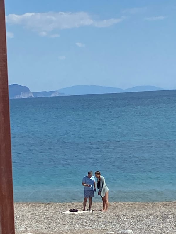 Families enjoy quiet afternoon at Montenegro pebble beach