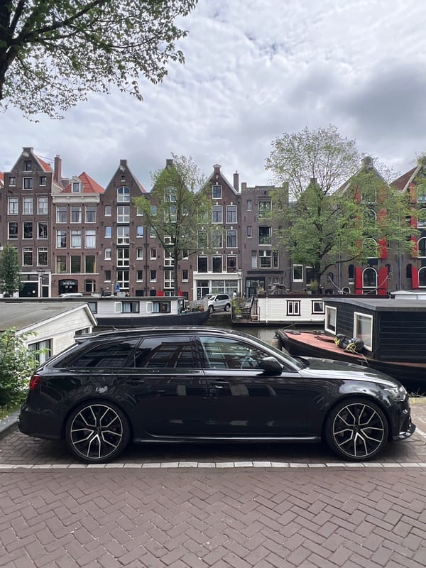 Bridge selfie and street scene along Amsterdam's canals