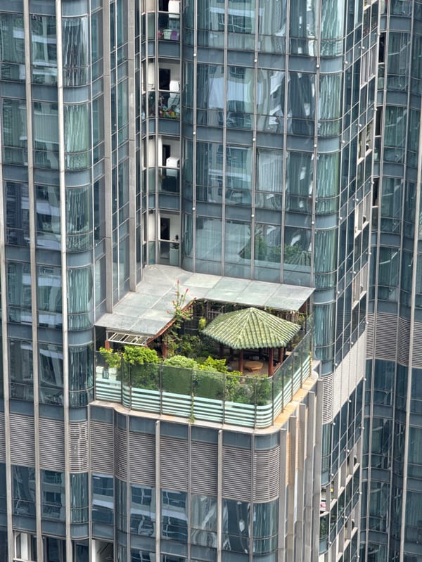 Morning observations capture modern architecture and coffee brewing in Vietnam