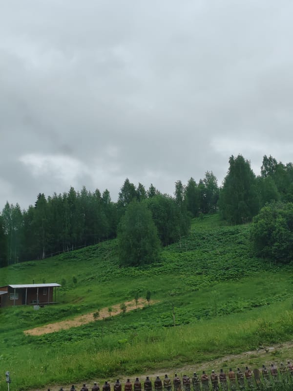 Rural wooden structures documented in Чухлэм, Russia countryside