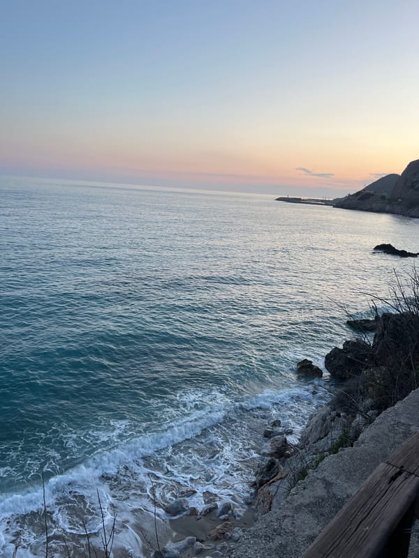 Mediterranean sunset documented from multiple viewpoints in Alanya, Turkey