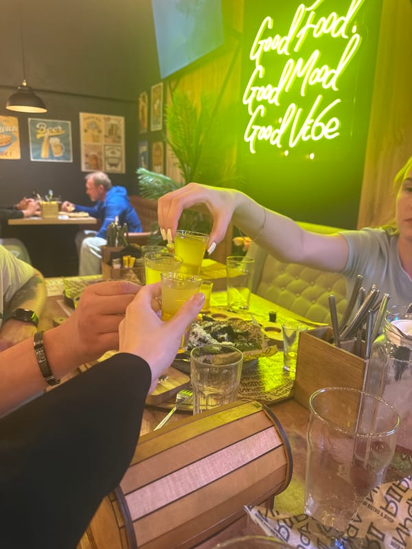 Social gathering at Perm restaurant features drinks and dining
