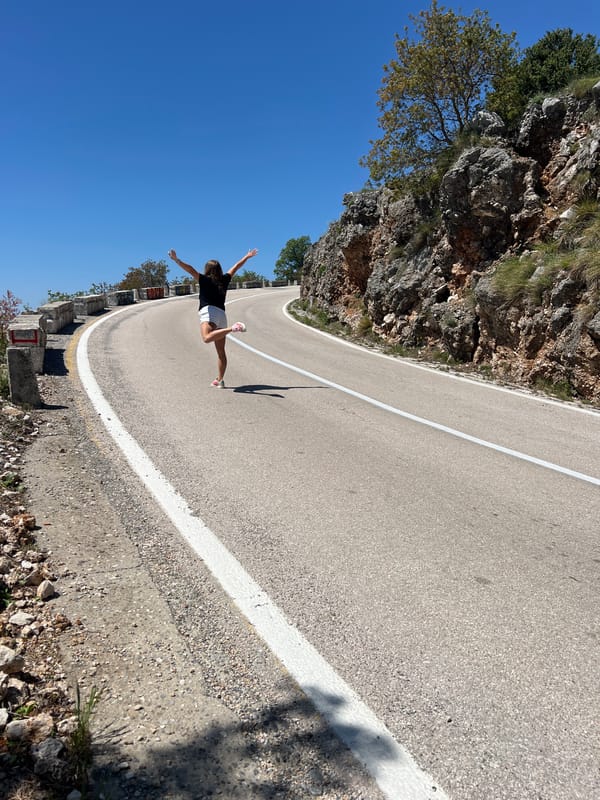 Montenegro coastal mountain roads documented under clear skies