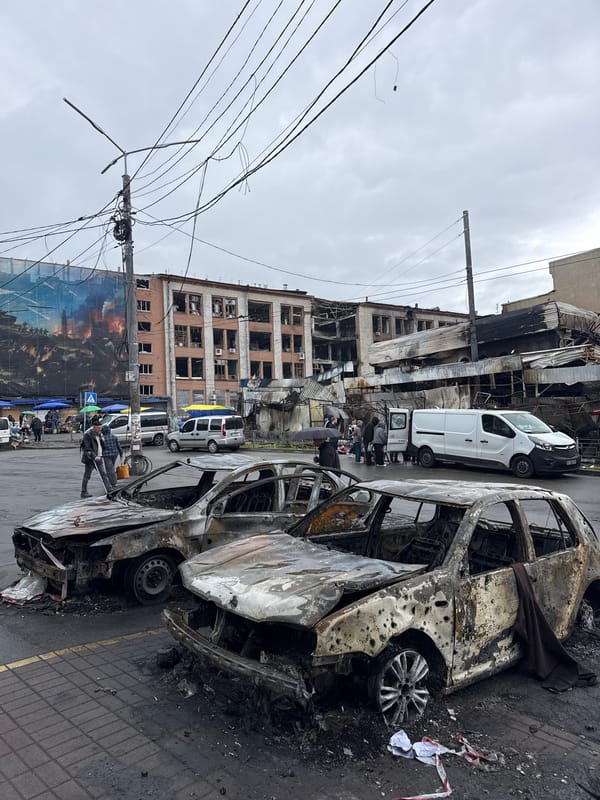 Witnesses document extensive blast damage across Kyiv locations