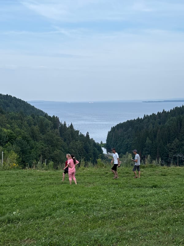 Afternoon at a riverside overlook in Galevo, Russia