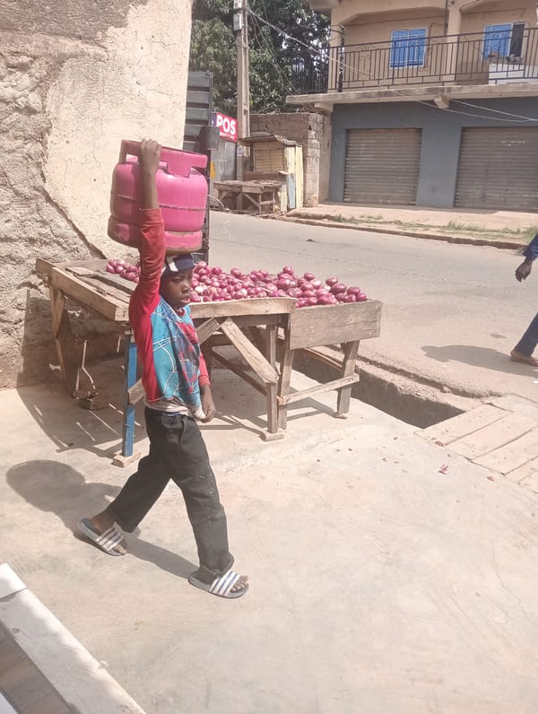 Urban street life documented in morning commercial district