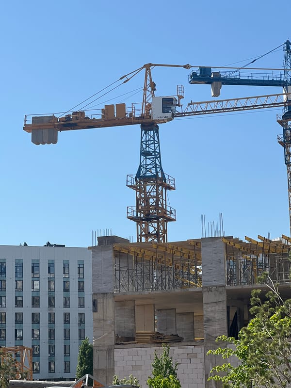 Construction and award statuette documented in Astana Kazakhstan