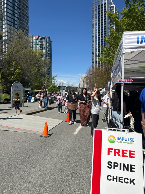 Community street festival with activities held in Surrey, Canada