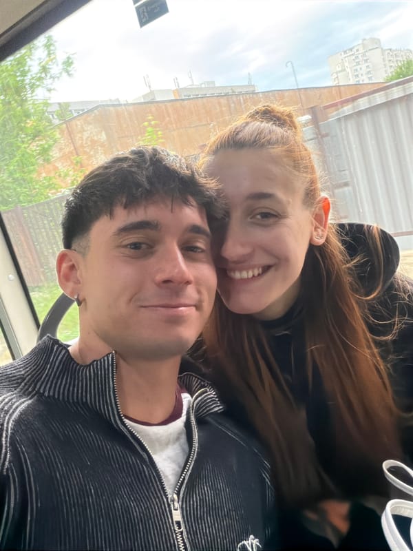 Couple documents Sofia outing with selfies across city locations