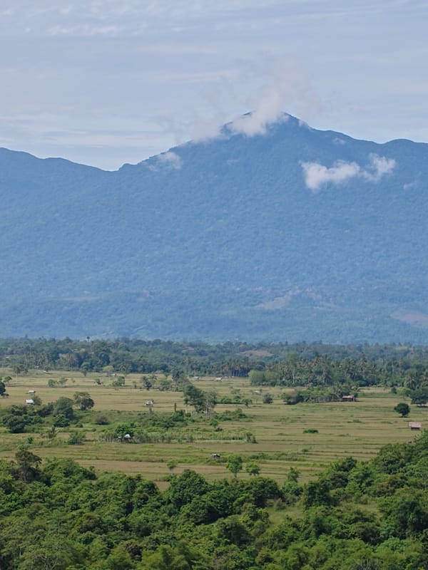Rural Indonesian village life captured in morning documentation
