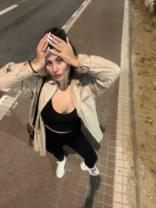 Woman found lying on brick walkway at night