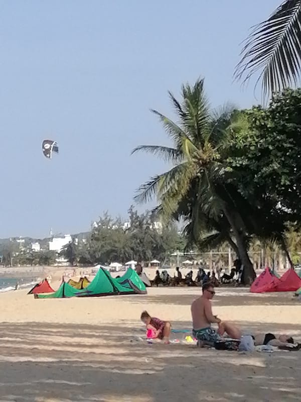 Morning beach activities documented across Nha Trang resort area
