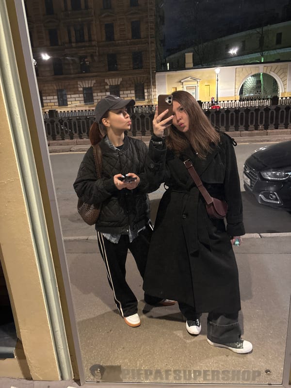 Evening street life documented in Saint Petersburg