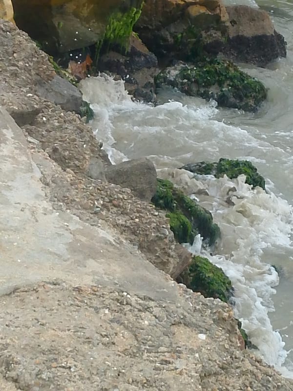 Overcast evening documented along Juan Griego waterfront and beaches