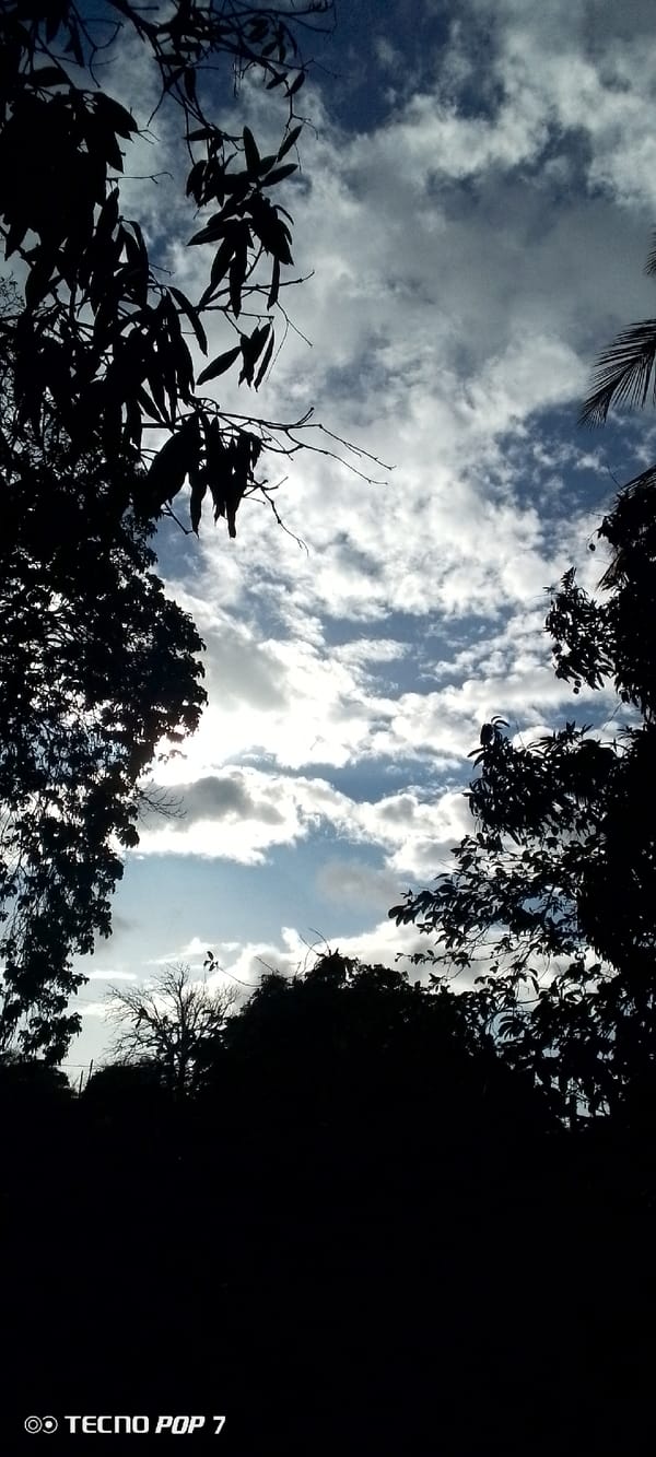 Sunset to dusk sky views over Altagracia, Venezuela