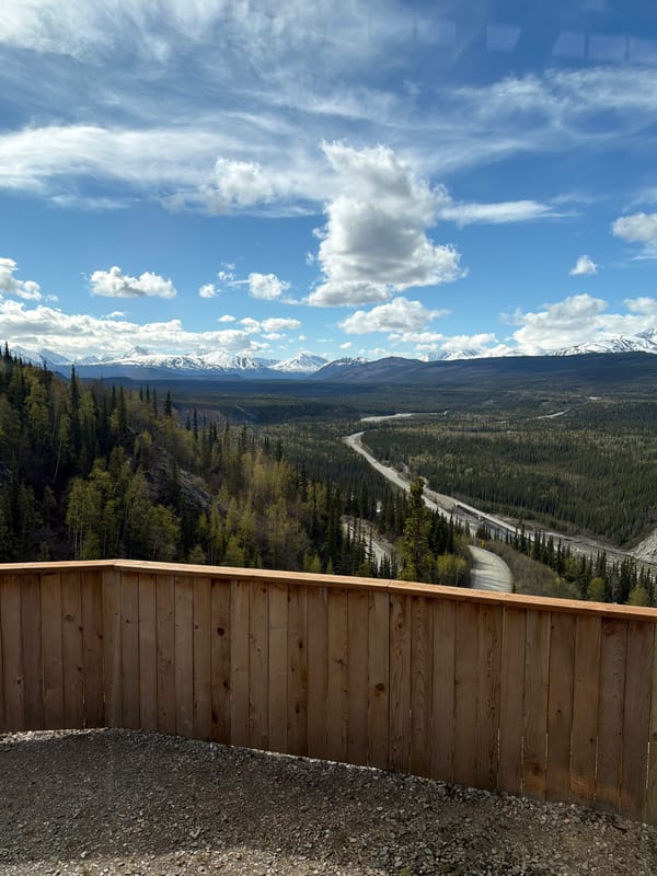Panoramic wilderness view photographed at Denali National Park