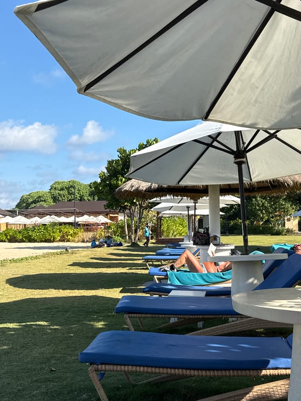 Morning leisure moments captured at tropical resort in Kuta Selatan