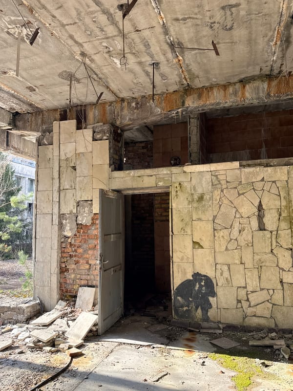 Abandoned Pripyat buildings show continued decay and deterioration