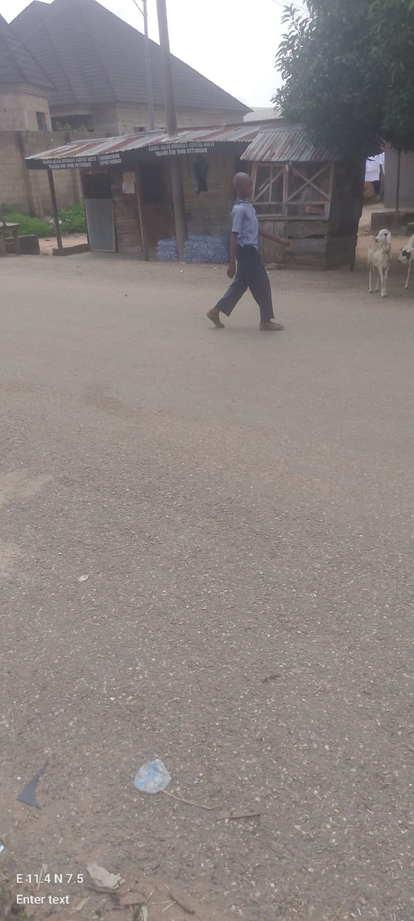 Morning life in a rural West African community