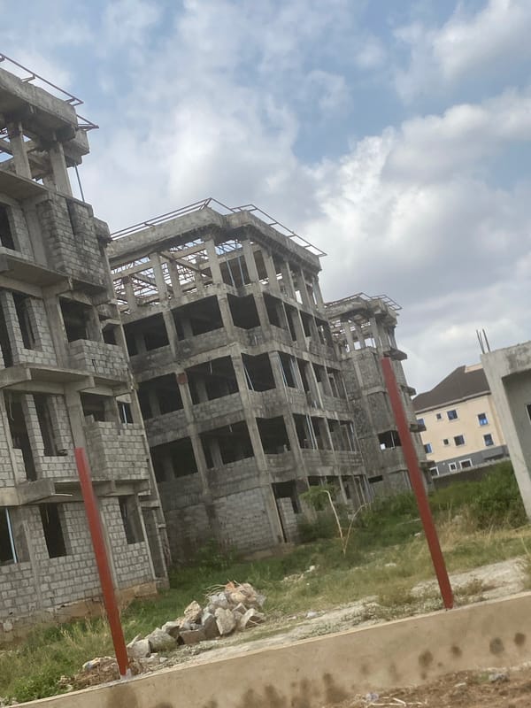 Street scenes documented in Lugbe, Nigeria construction area