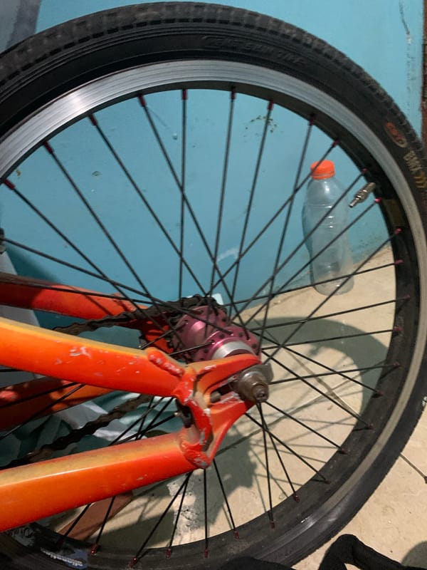 Person's belongings captured during morning break in Santa Ana
