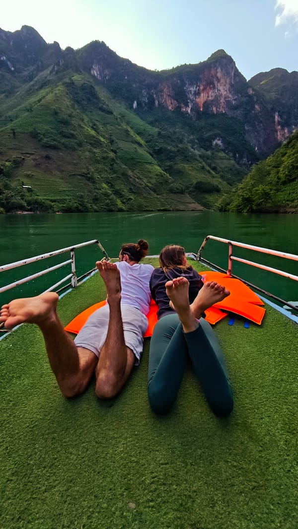 Tourists enjoy boat trips and sightseeing in northern Vietnam