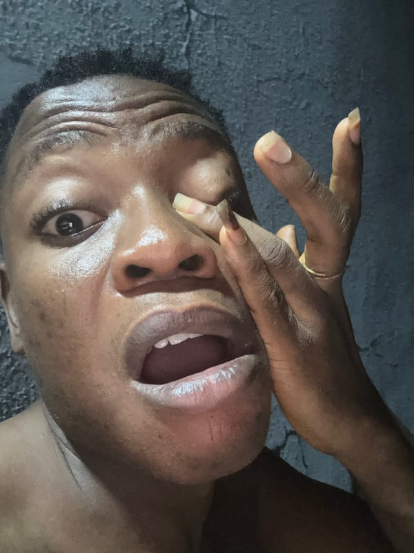 Self-portrait session captured in Ikorodu, Nigeria evening hours