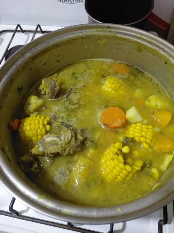 Traditional soup preparation documented in Mendoza, Argentina