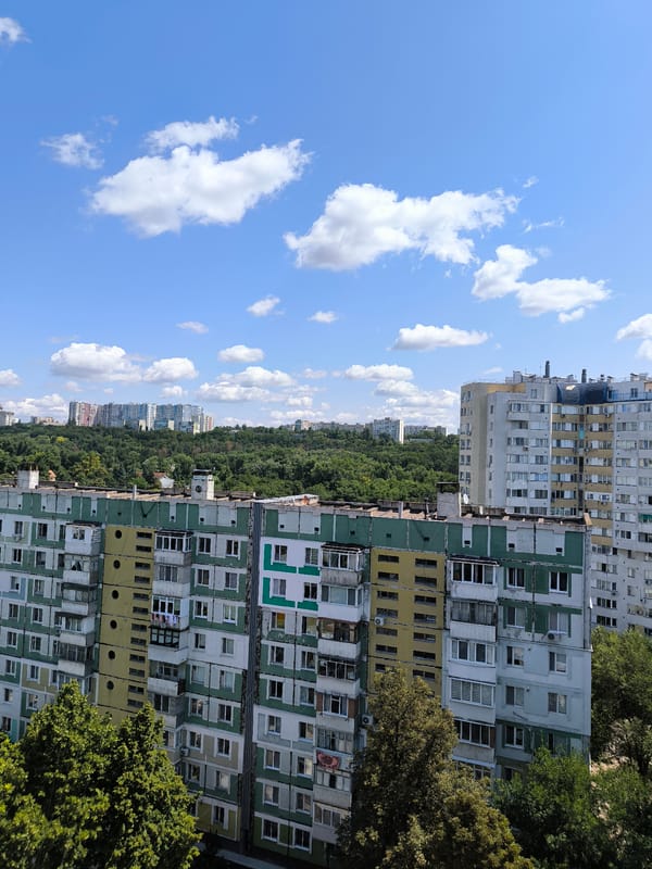 Rooftop terrace life and city views in central Chișinău