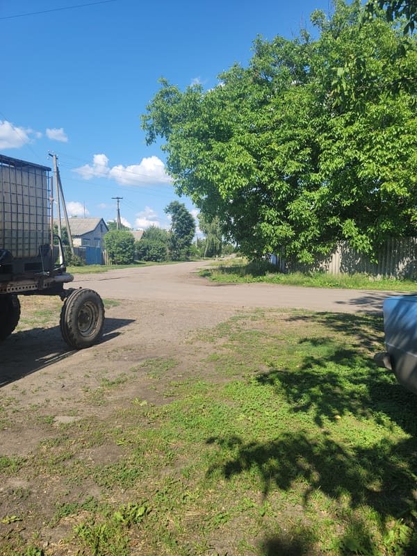 Old Farm Equipment Spotted in Rural Ukrainian Village
