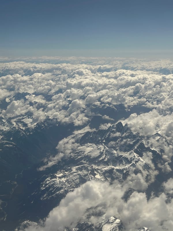 Snow-covered mountains photographed in British Columbia's Fraser Valley