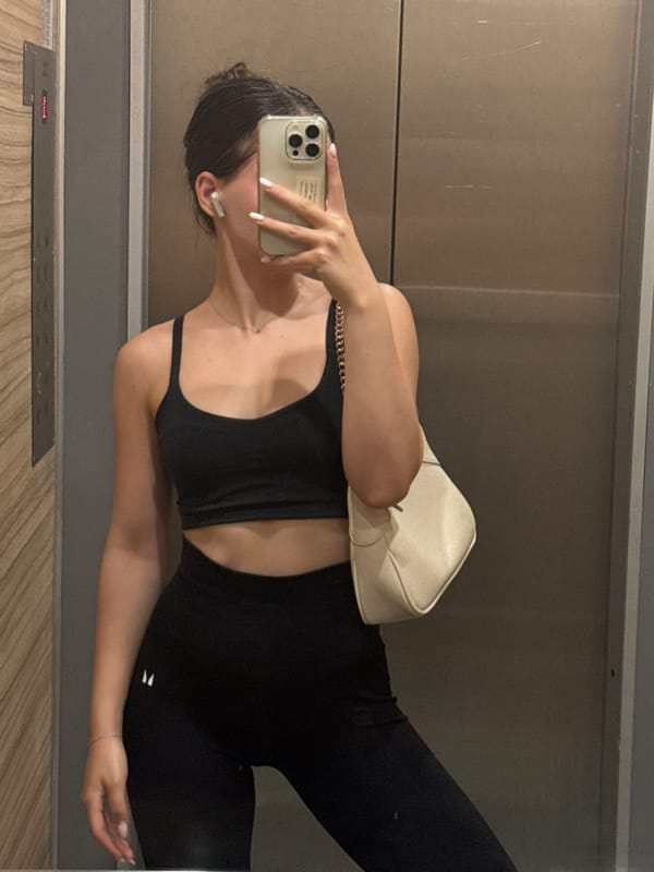 Workout fit and iced drinks on a Sofia morning