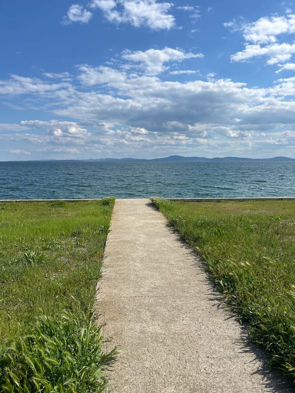 Coastal landscape documented in Pomorie, Bulgaria