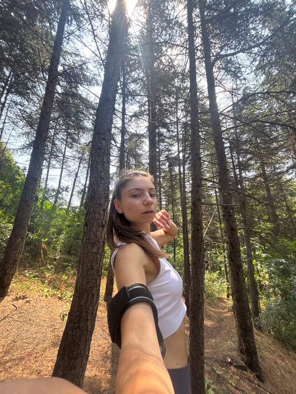 Onewheel ride through Varna pine forest, summer morning