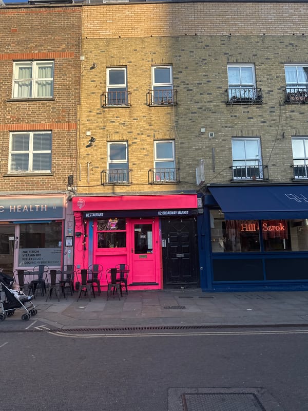 Scrabble game documented at London Broadway Market restaurant