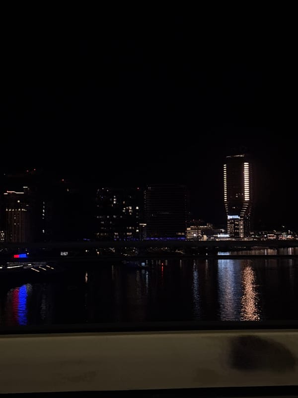 Belgrade nighttime scenes captured across city locations