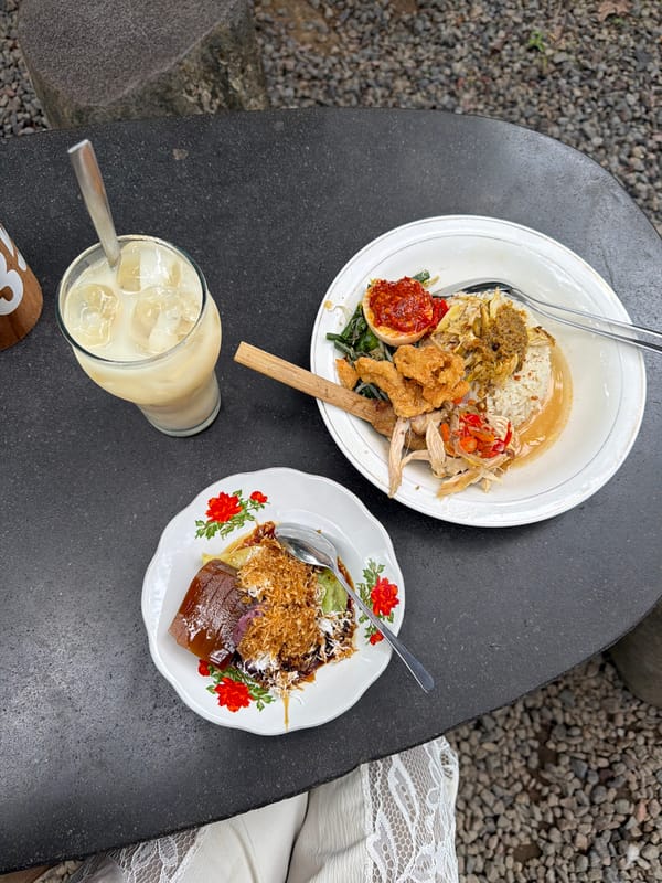 Breakfast at a traditional Balinese restaurant in Kuta