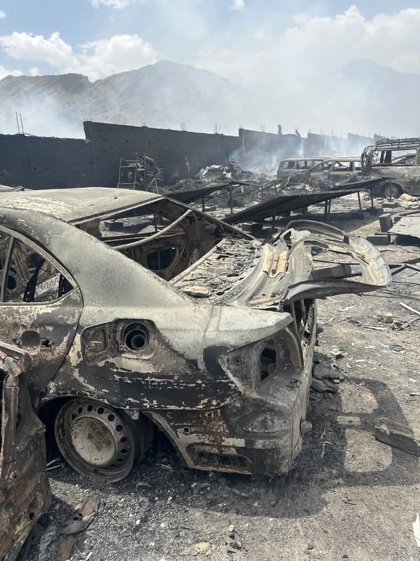 Vehicle fires destroy dozens of cars, buses in Kanak Pakistan