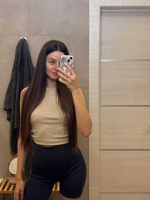 Morning selfie and meal captured in Krasnoyarsk, Russia