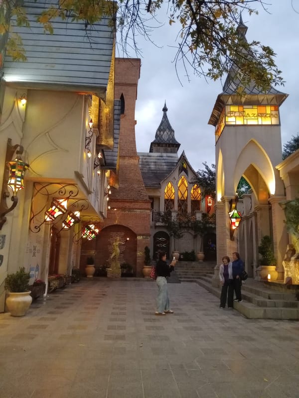 Whimsical architecture observed on Villa Carlos Paz pedestrian street