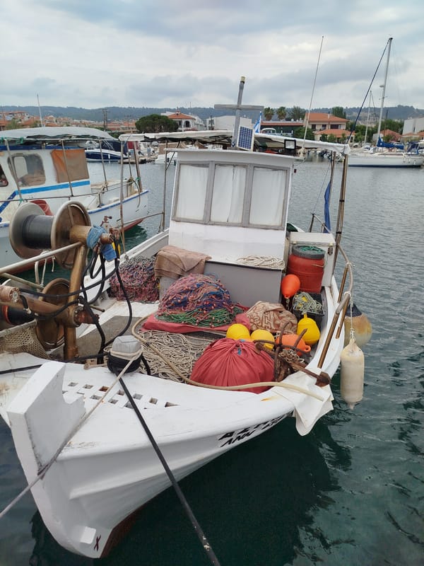 Morning life captured across Greek coastal town Sithonia