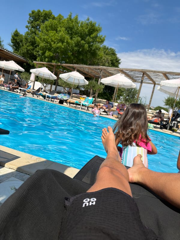 Sunny poolside and beach day at a Burgas resort
