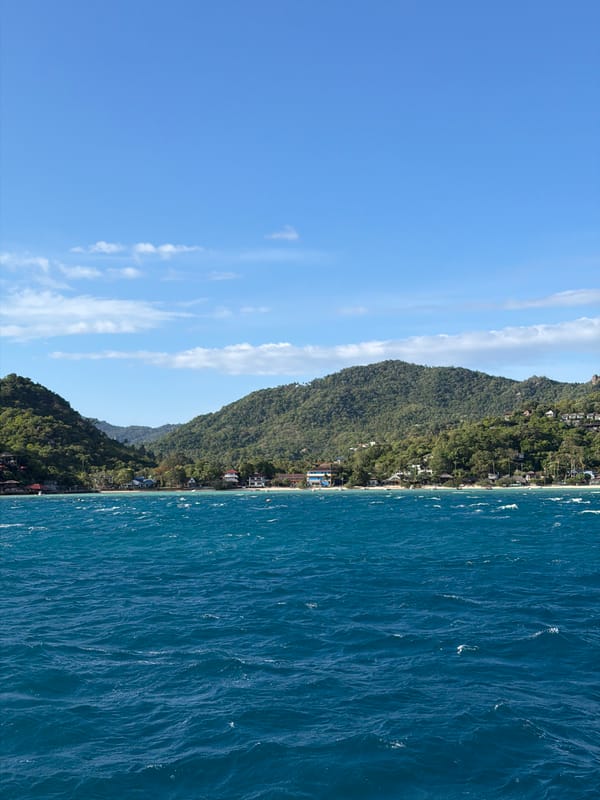 Coastal landscape observed in Ko Tao Subdistrict, Thailand