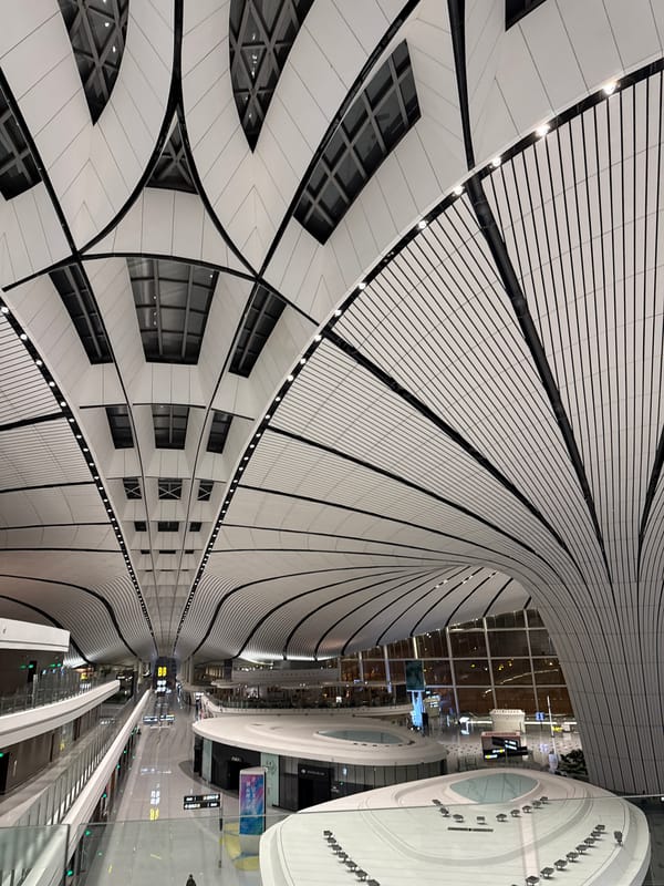 Beijing Daxing Airport's striking architecture documented by witnesses