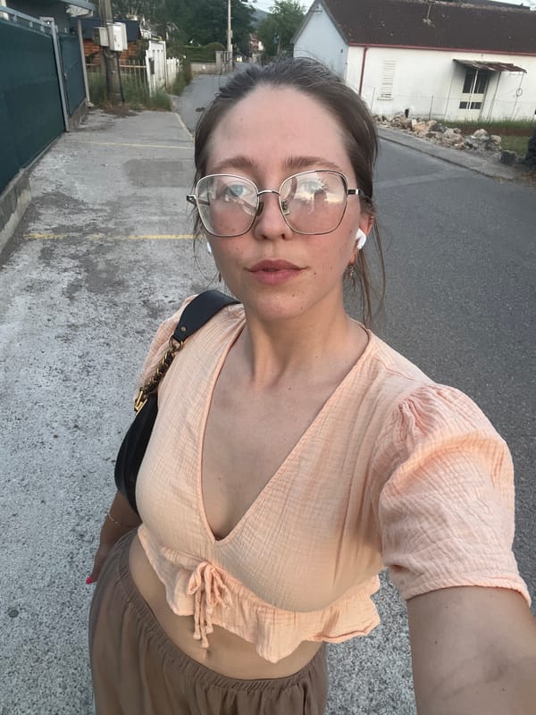 Woman captures selfie during golden hour in Podgorica