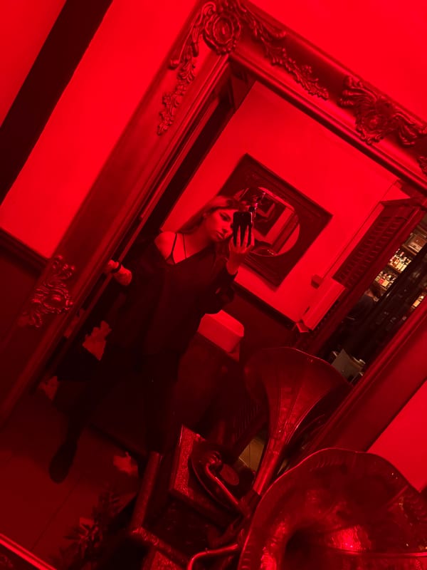 Late night scenes captured at vintage bar in Tel Aviv