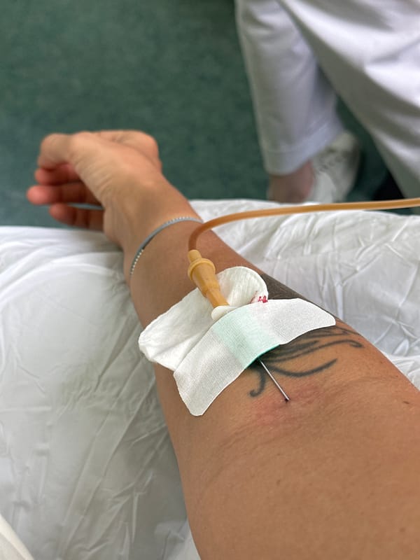 Patient receives IV treatment at Irkutsk medical facility