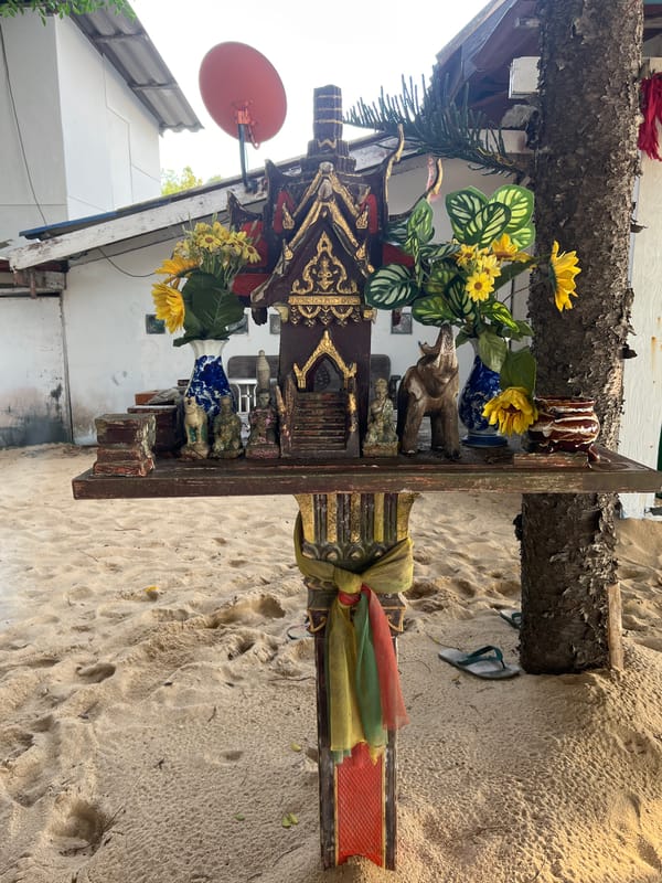 Beach life documented in Baan Mae Nam Thailand morning