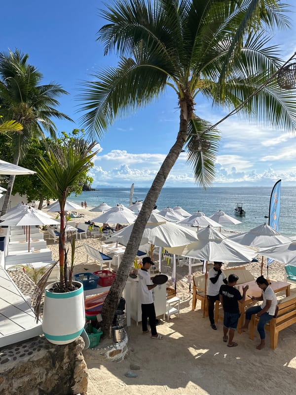 Lazy beach morning at a Koh Phangan resort